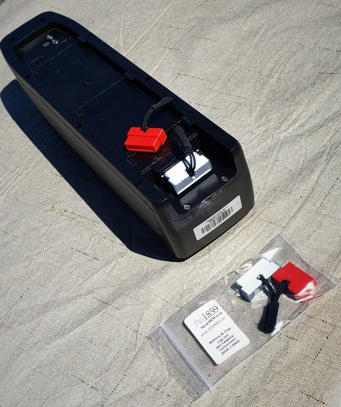 Battery & Tray Cap set, for Ebike, Rad Power Bikes = 2 Pack (4x caps)