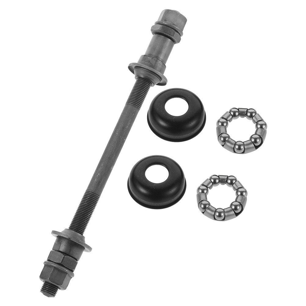 1 Sets Bicycle Axle Bearings Kit 140 Mm Front Hub Axle Bicycle Hollow Hub Shaft
