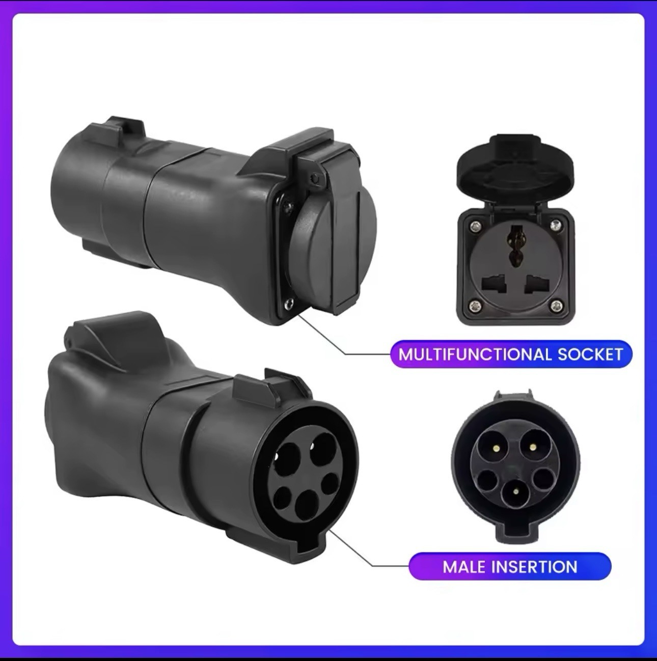 J1772 To 220V World Plug Adapter Ev Charging Station Adapter Surron Talaria