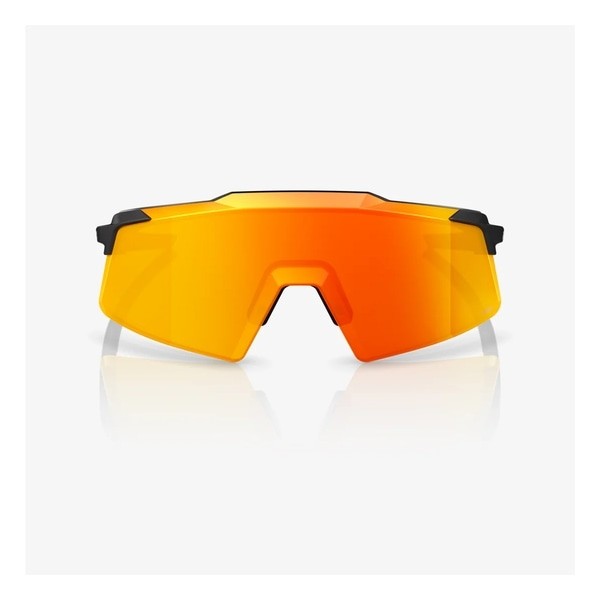 100% AEROCRAFT Sunglasses Soft Tact Black/HiPER Red Mirror Lens