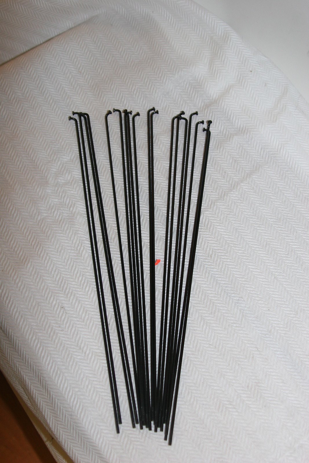 Steel Black Bicycle Spokes 242mm x 14ga/2.0mm & Silver Nipples Qty 18 S97