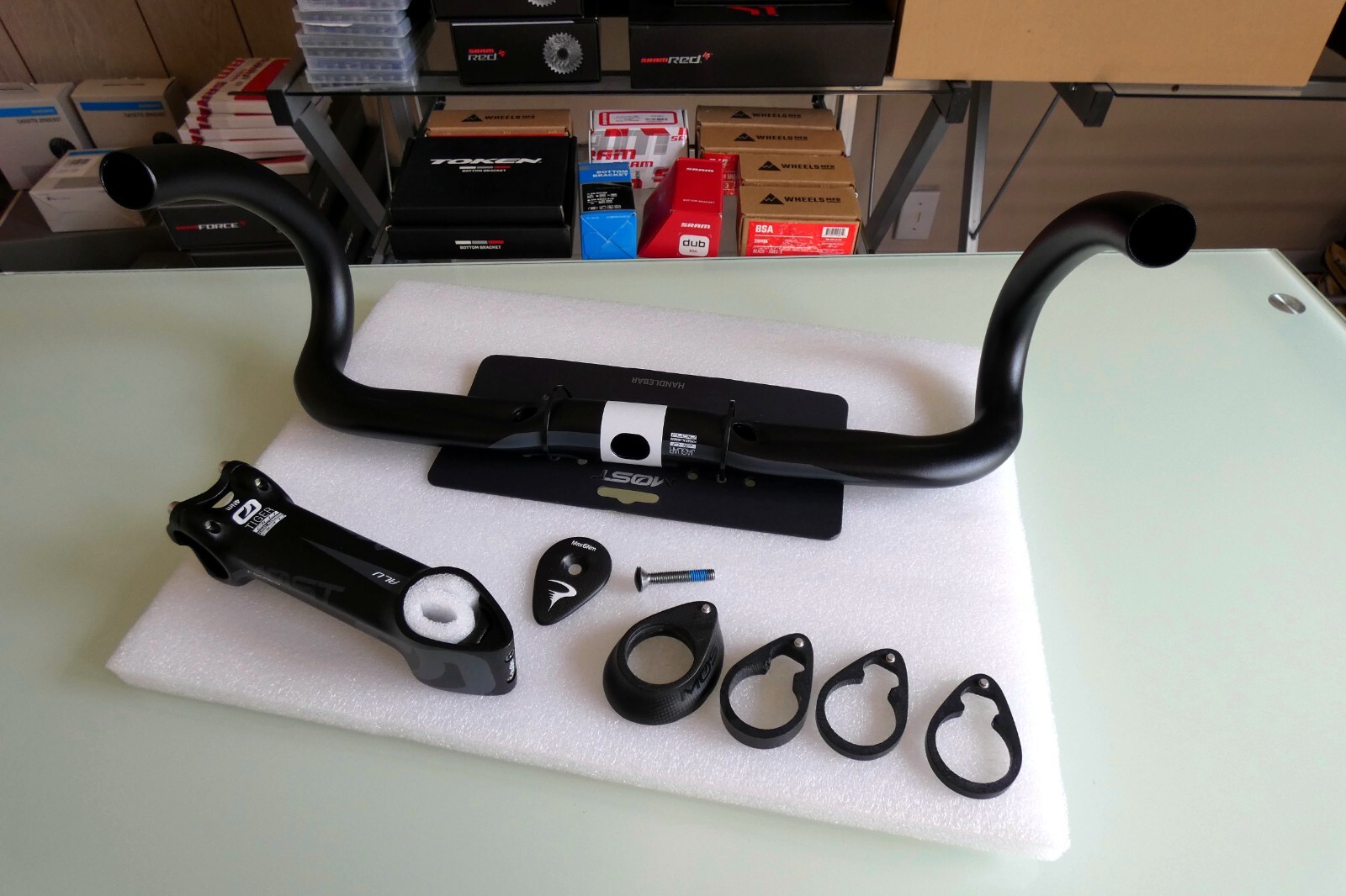 MOST Jaguar XA TiCR 42cm Tiger Alu Aero 120mm Pinarello DOGMA Carbon Spacer Kit