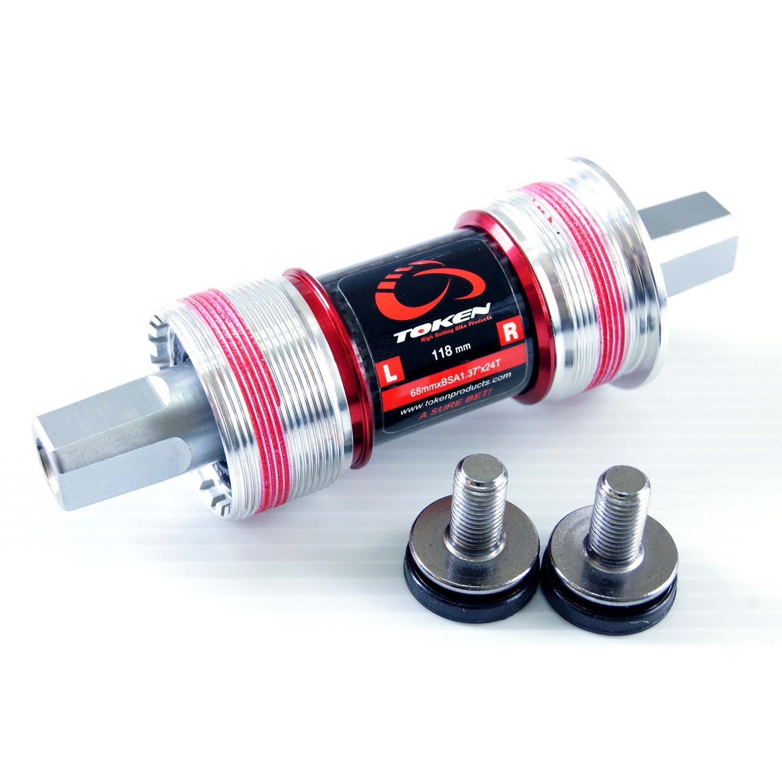 TOKEN Square Taper Bottom Bracket/BSA threaded/JIS Cromo Axle/steel bearing