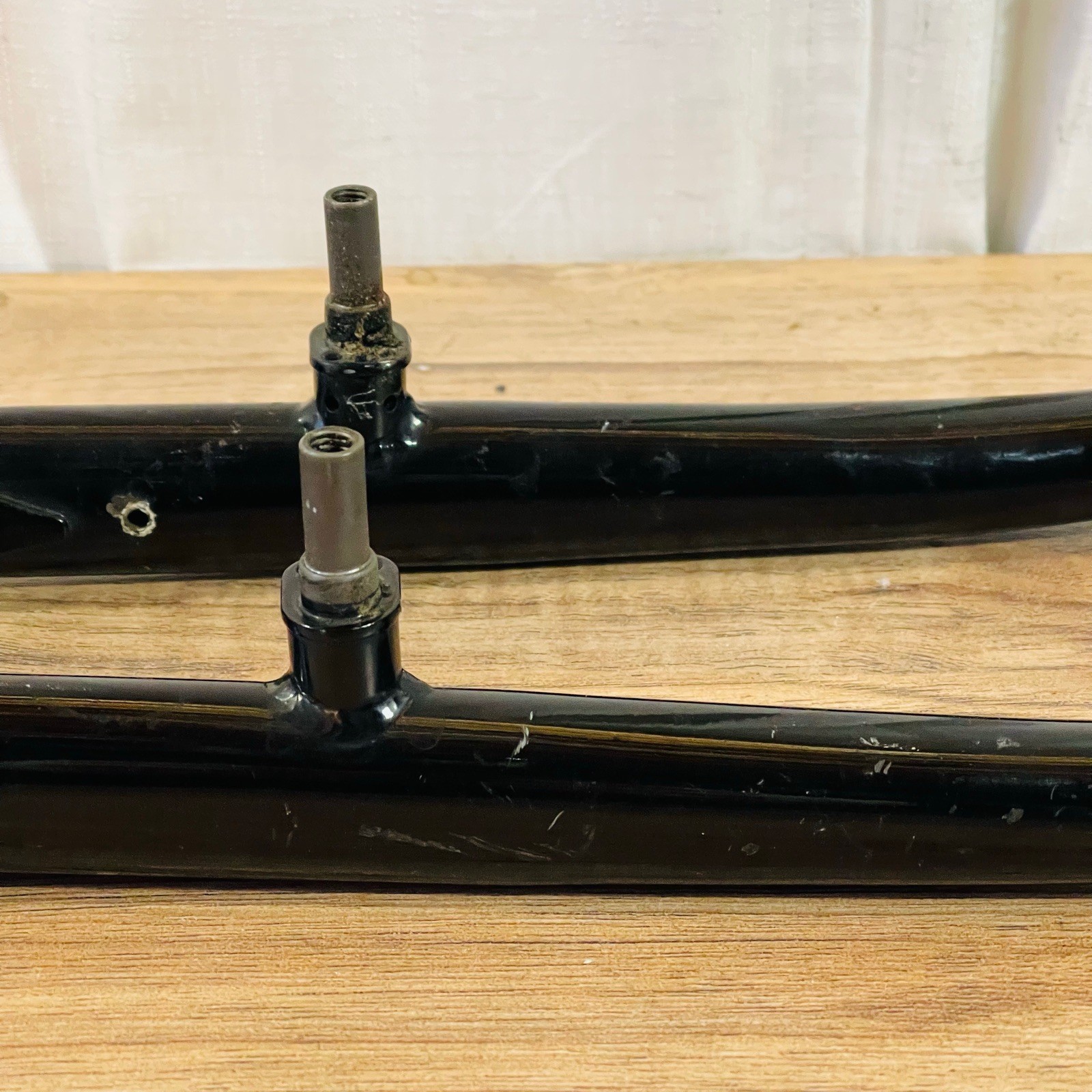 Lugged Crown 700C Steel Cantilever Fork 100mm QR Canti 1 1/8 Threadless 234mm