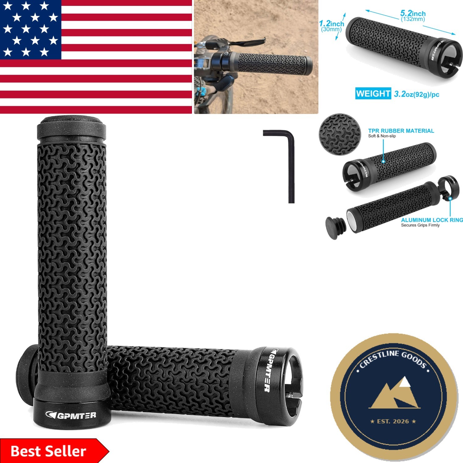 Universal Fit Ergonomic Bicycle Grips – Comfortable Non-Slip Handlebar Solutions