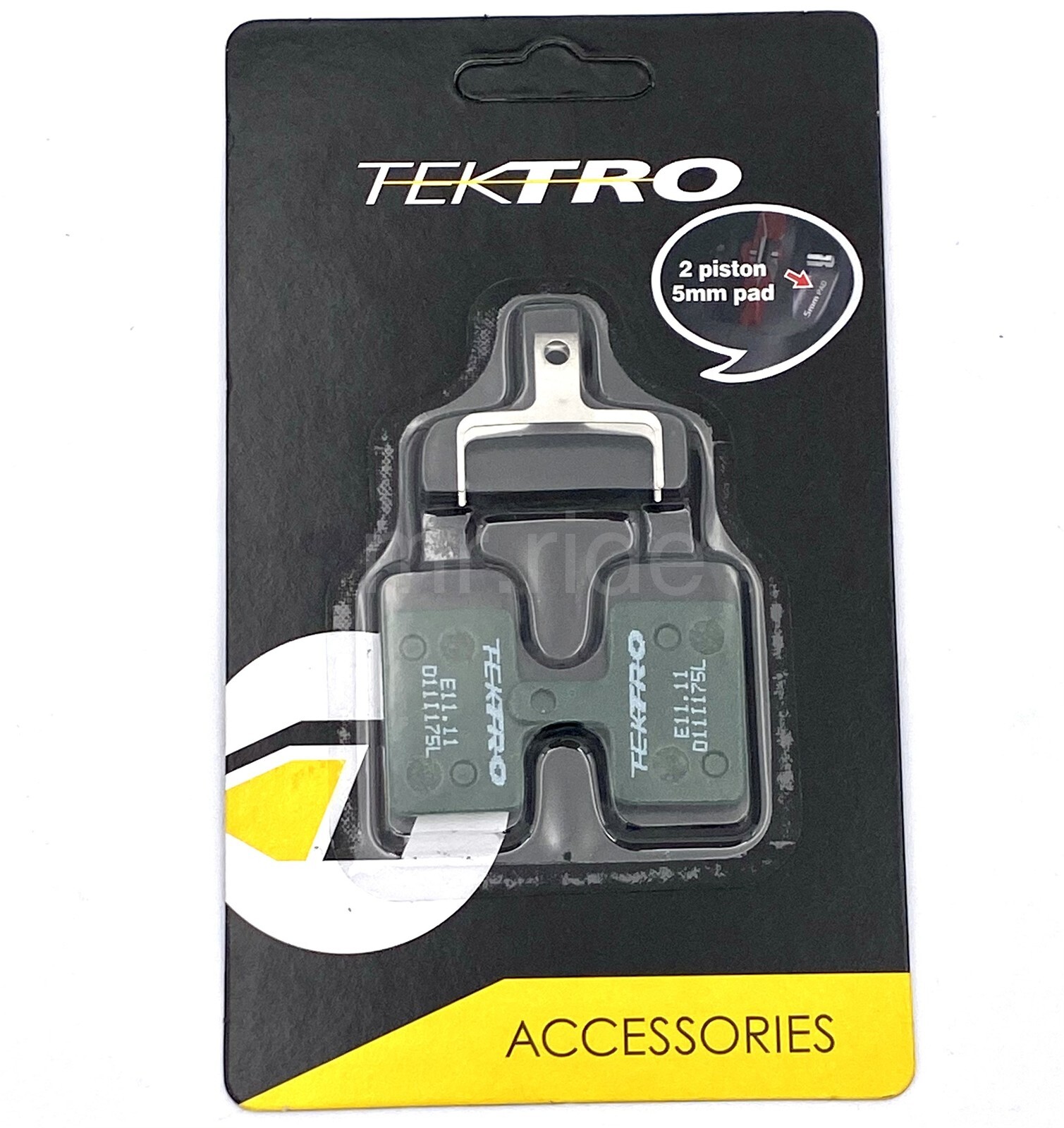Tektro E11.11 5mm Organic Brake Pads w/Spring, HD-T390/E395