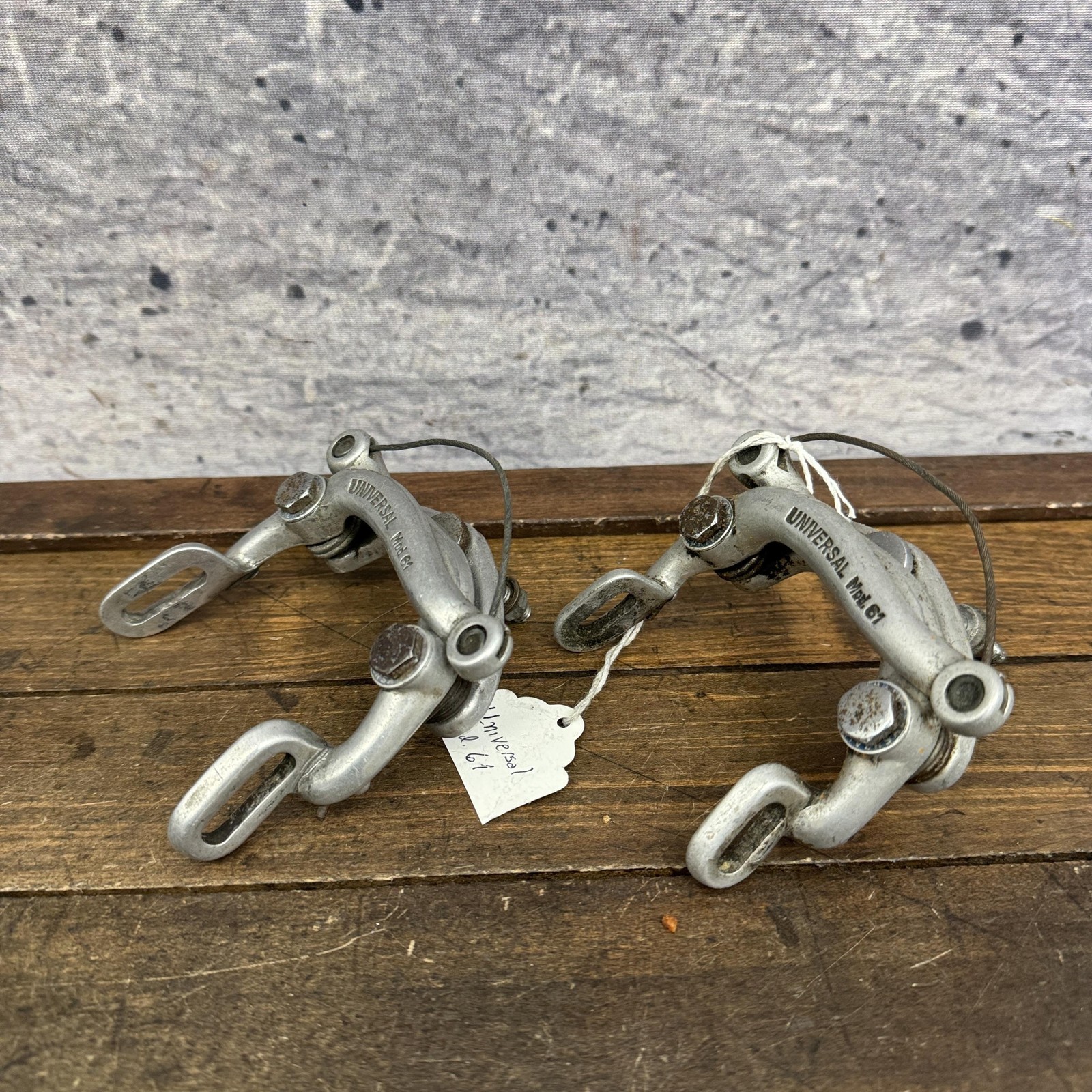 Vintage Universal Mod 61 Caliper Brakes Levers Set Center Pull F/R Road 70s 60s