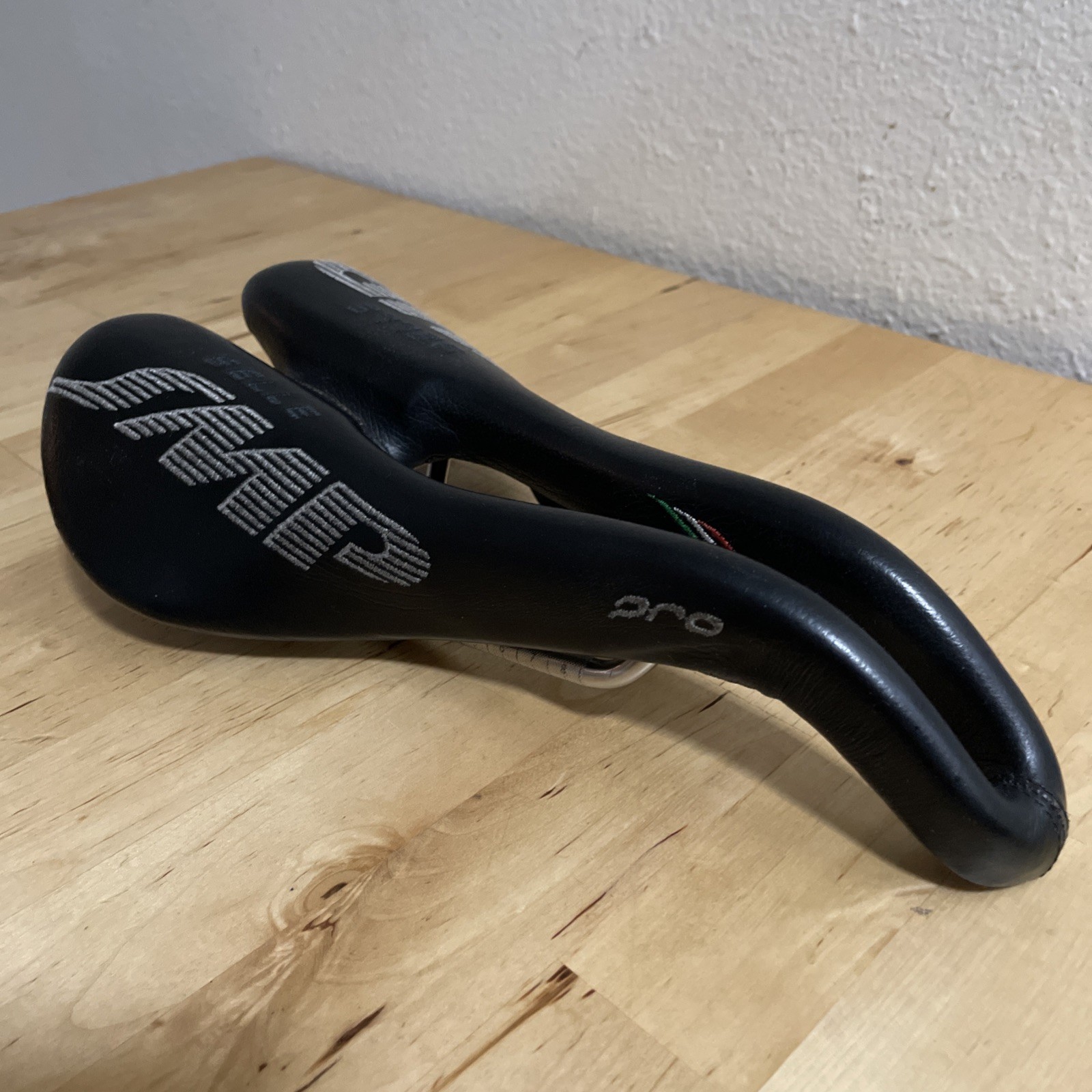 Selle SMP Pro Black Saddle Excellent Condition Made in Italy 150 x 280mm