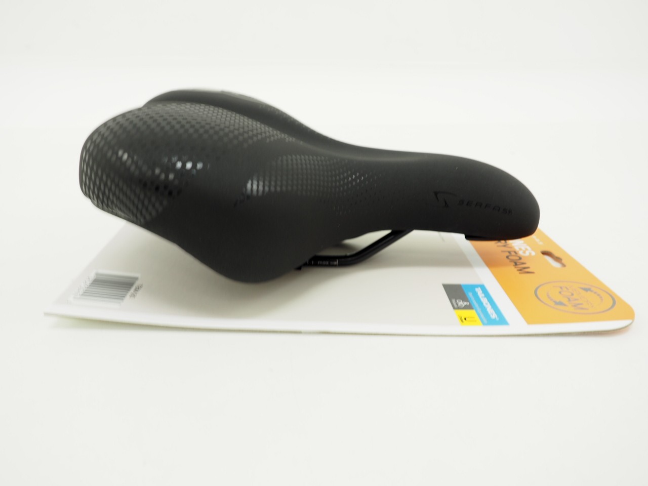 NEW! Serfas TBM-20 Tailbones Memory Foam 198mm Bicycle Saddle Black