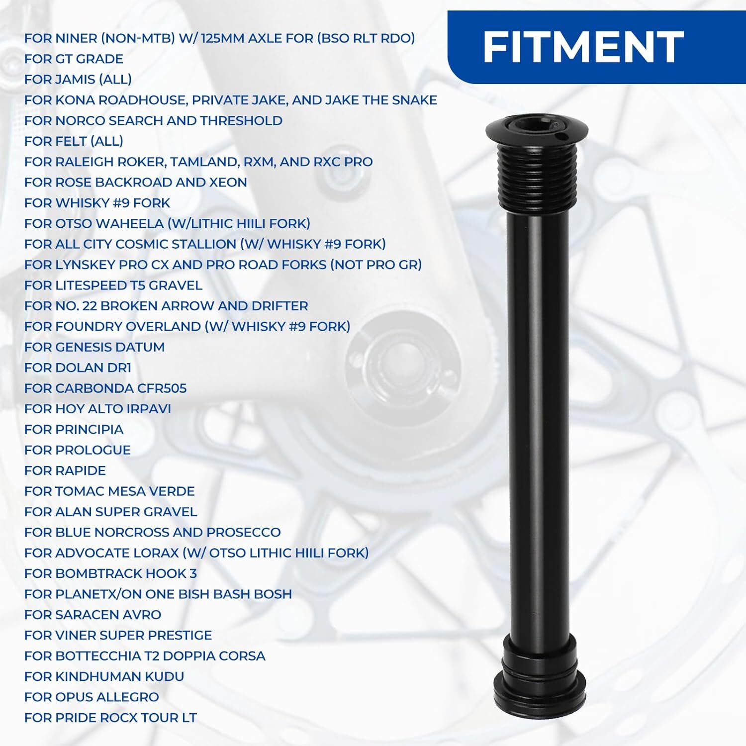 For Most Road Gravel Cyclocross Forks 15mm to 12mm Fork Thru Axle Conversion Kit