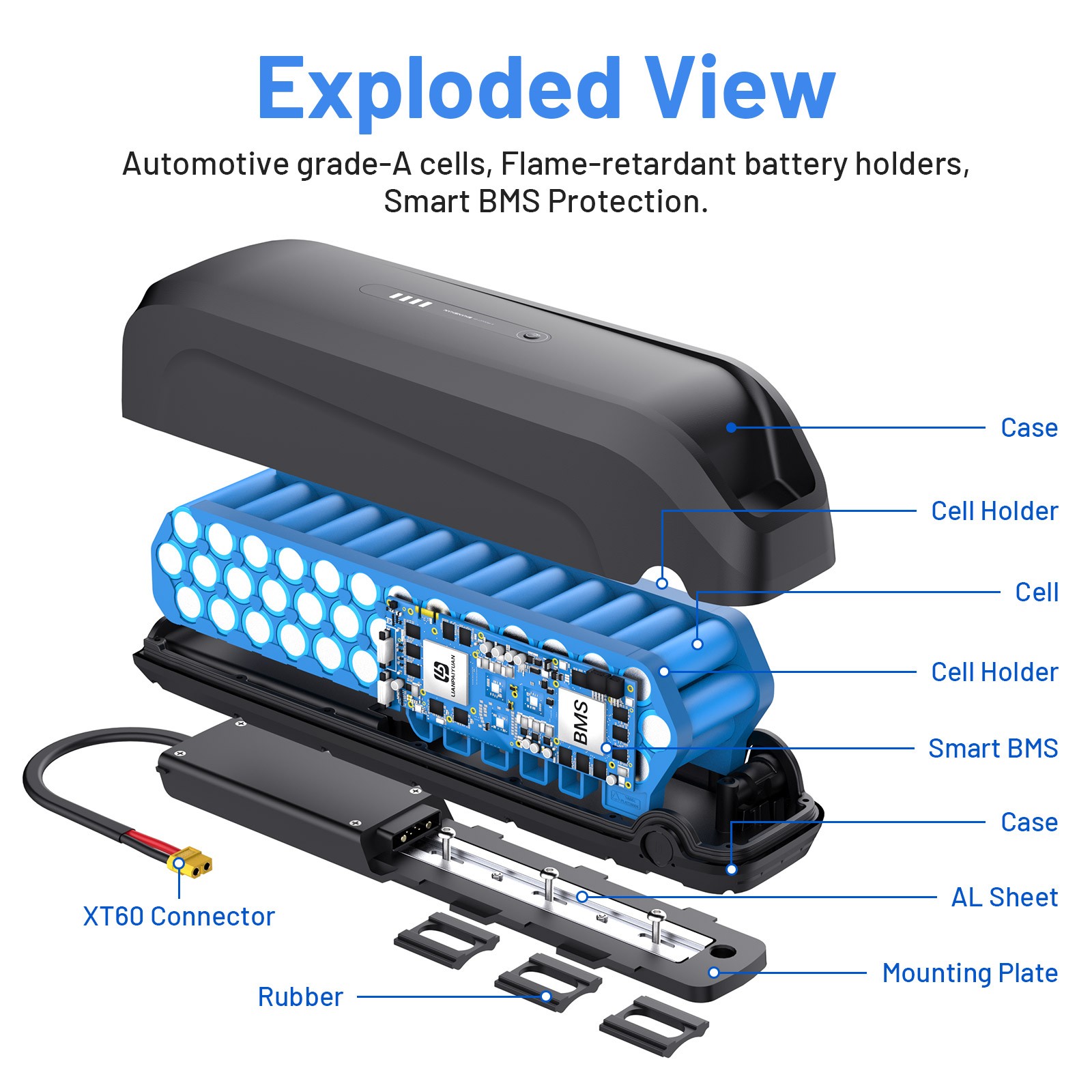 Ebike battery 48V 20Ah 15Ah Lithium ion Battery for Bicycle Bafang CSC Motor