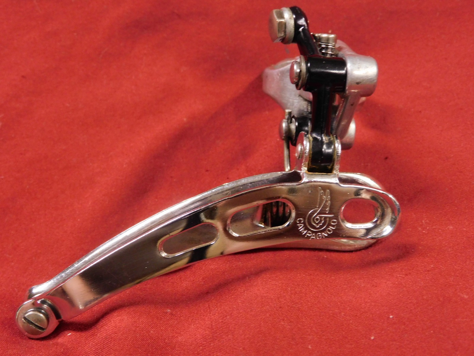 XLNT Early 80’s Campagnolo Super Record 1052/SR Clamp-on 28.6mm Front Derailleur