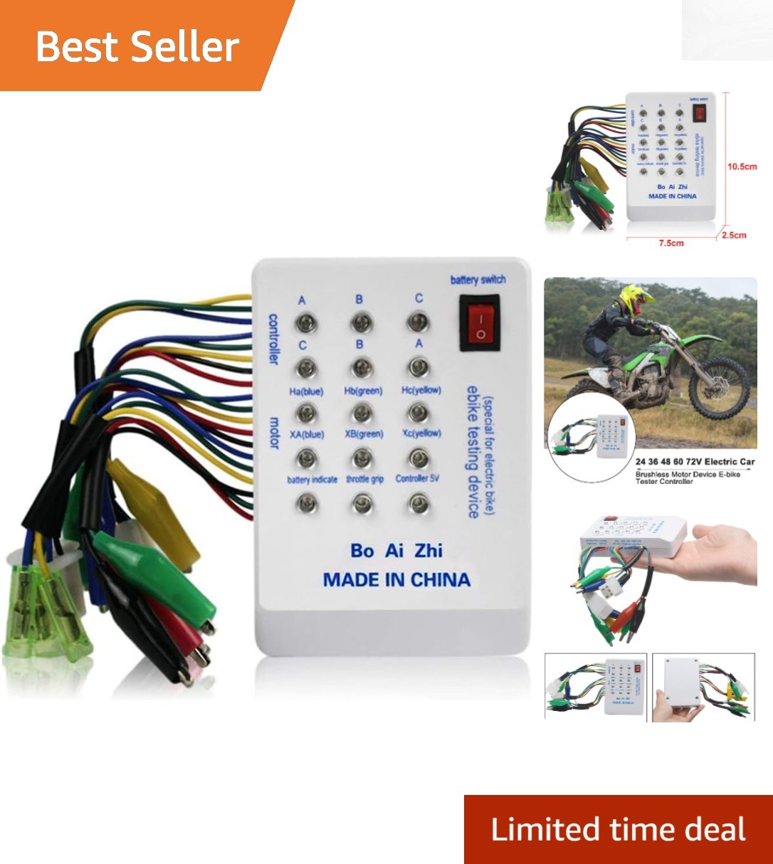 Multi-Voltage Brushless Motor Controller Tester – Fast Diagnostics & Stability