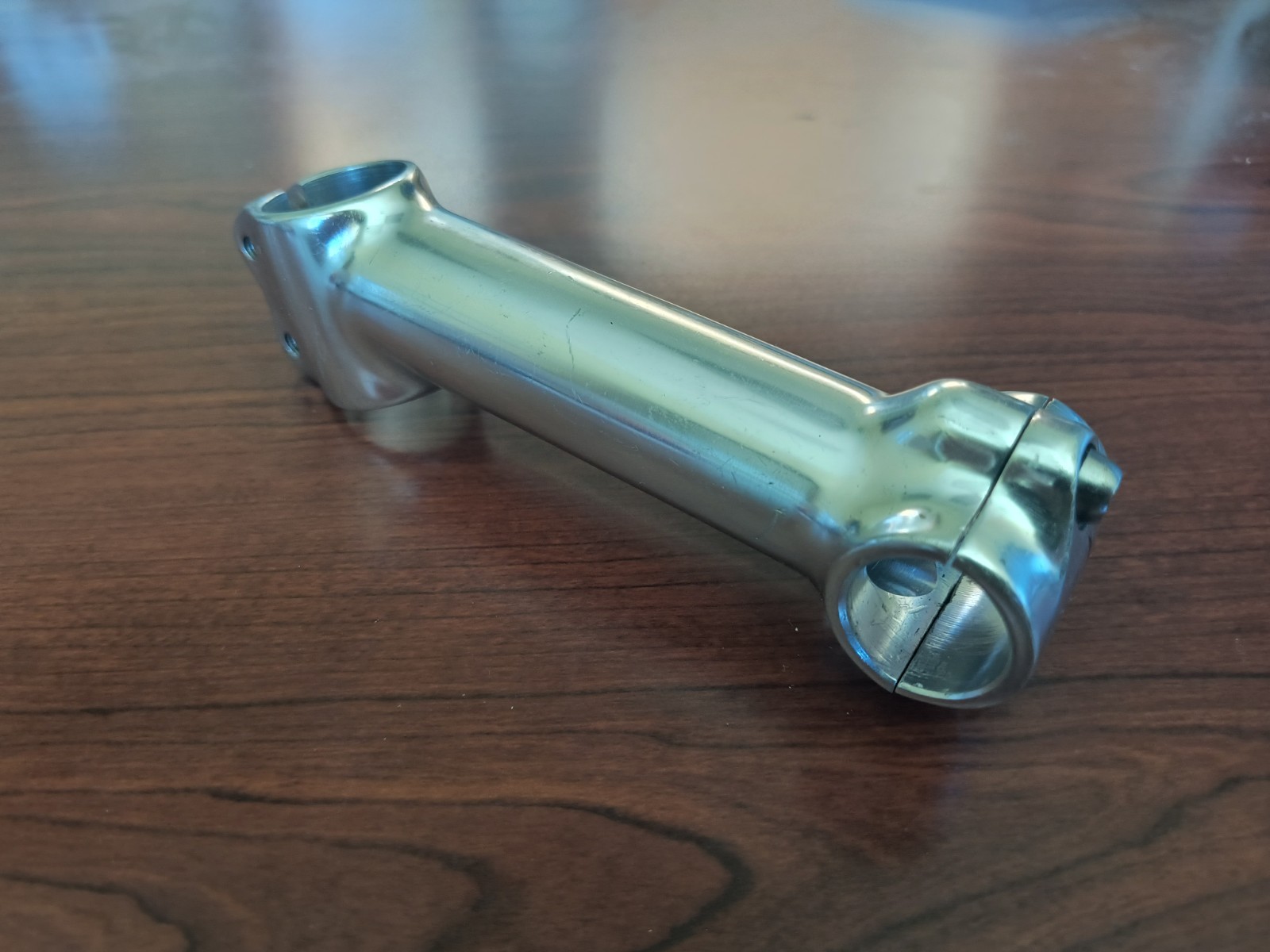 Vintage Specialized Threadless Stem, 130mm, 25.4mm, 1 1/8″, Silver/Chrome