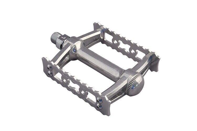 MKS PEDAL MIKASHIMA SYLVAN GORDITO 9/16″ W94×L85 ALLOY PEDAL NEW BLACK /SILVER