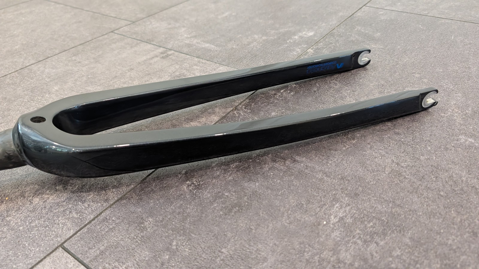 Giant TCR Advanced Carbon Road Fork Rim Brake — Gloss Black Metallic Blue