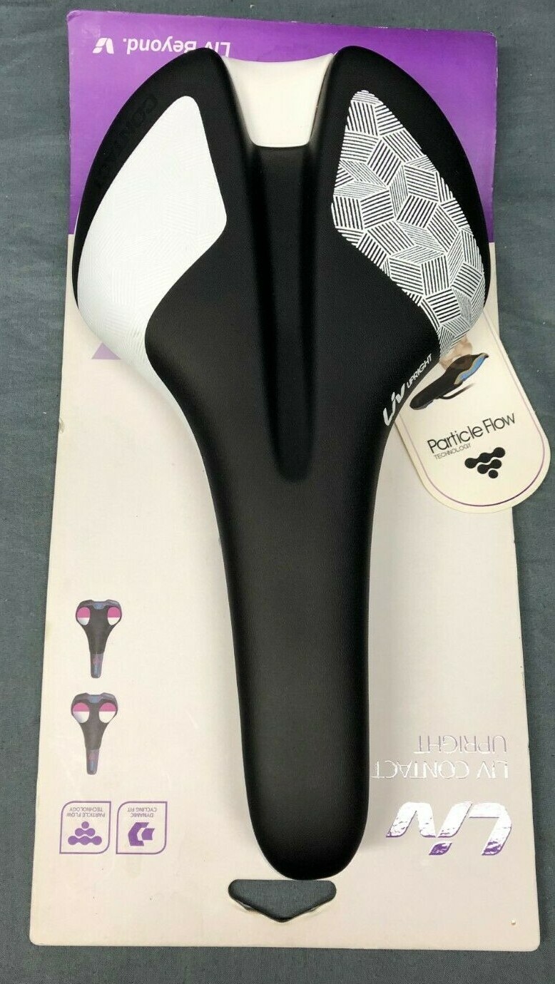 Liv Upright Steel Saddle Black Medium Width Medium Padding 27 x 16 cm NEW!