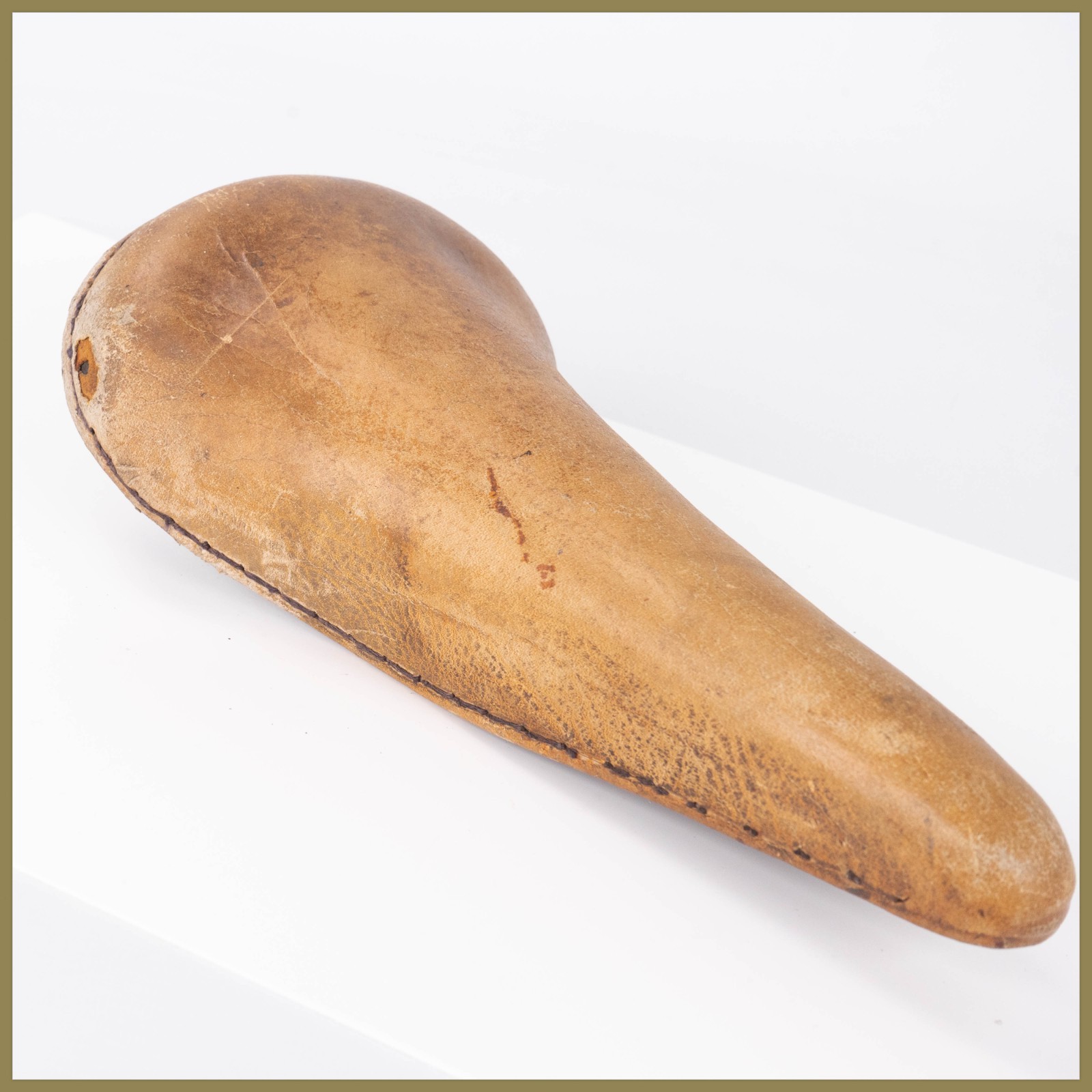SELLE ROYAL CONTOUR VINTAGE road bike SADDLE LEATHER BICYCLE 70S 80S BEIGE MOSER
