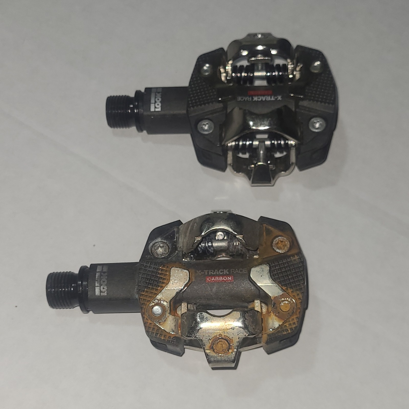LOOK X-Track Race Carbon Clipless Pedals Pair Black/Silver 9/16″ Axle