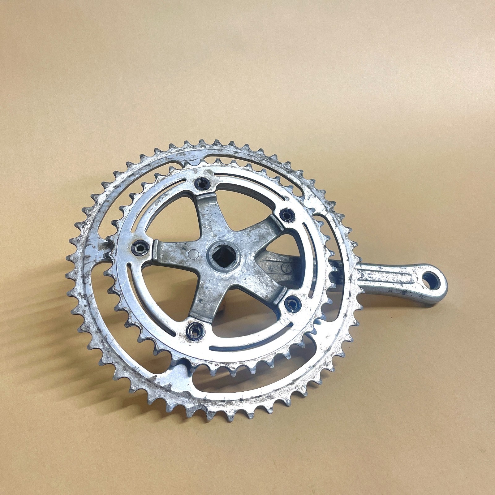 SR Sakae/Ringyo Super Custom 170mm 52/40T Crankset, 118BCD Square Taper 80s