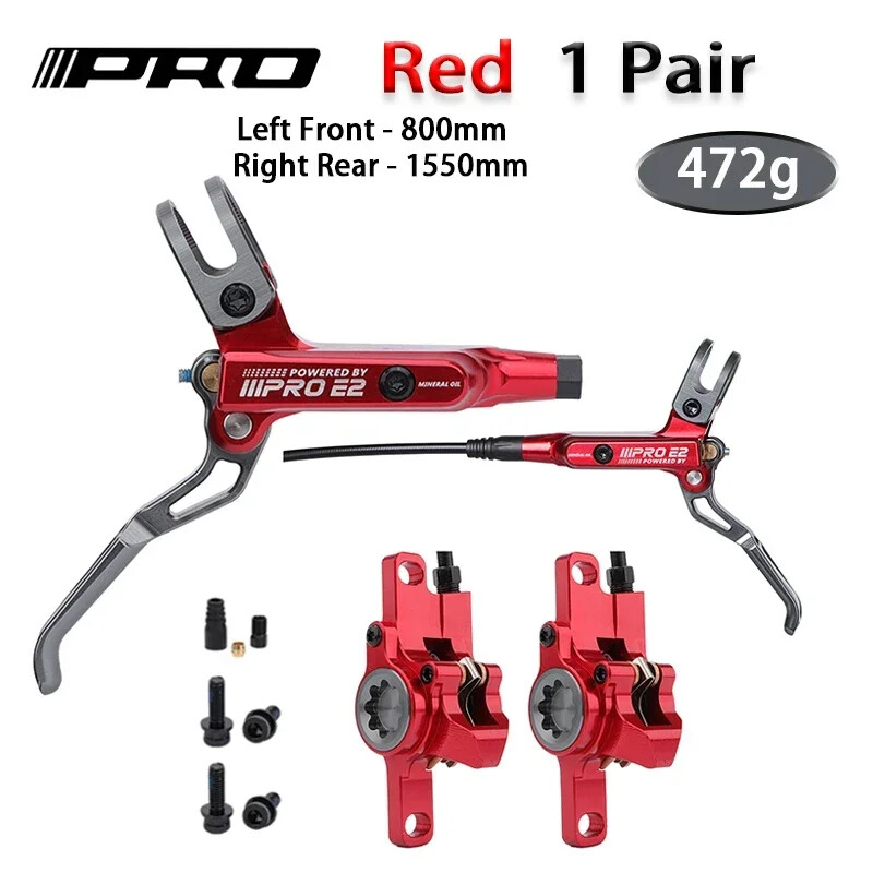 800/1550mm Bike Hydraulic Disc Brake 2 Piston Oil Pressure MTB DH AM Ebike Brake