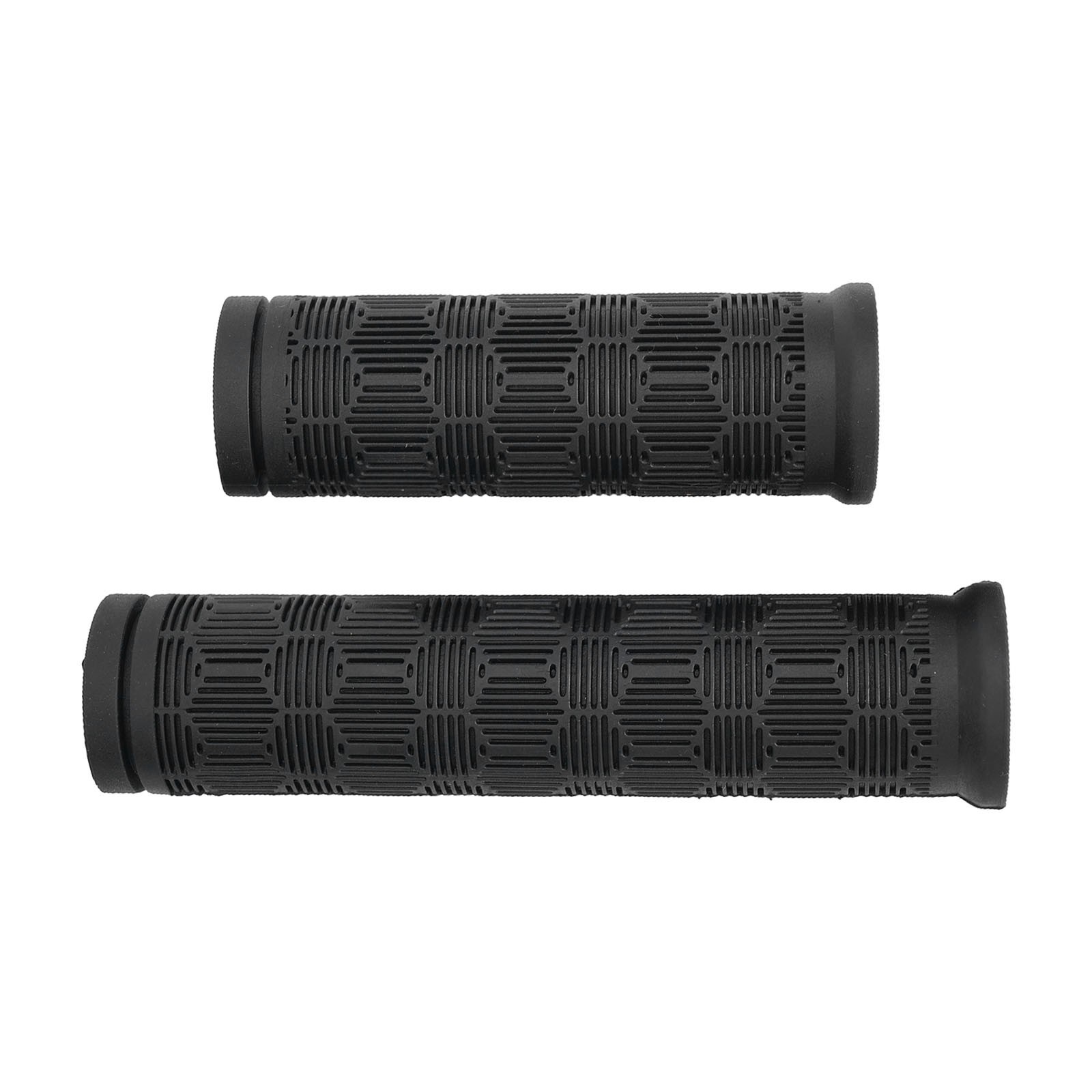 Black Rubber Bike Bar Grips with 125mm+75mm Length Perfect for Cycling