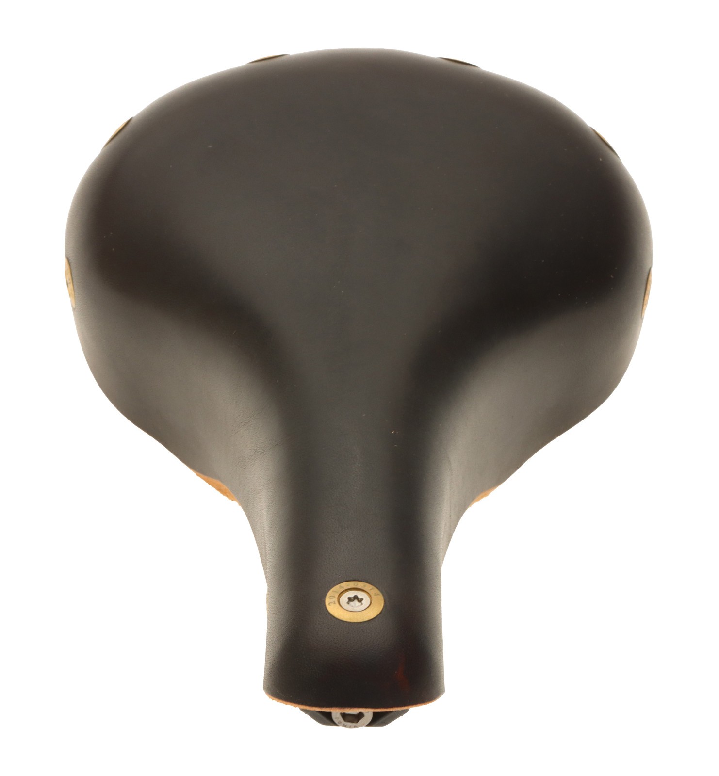 Gilles Berthoud Marie Blanque Saddle Steel Rails Hard Leather Black NEW NOS