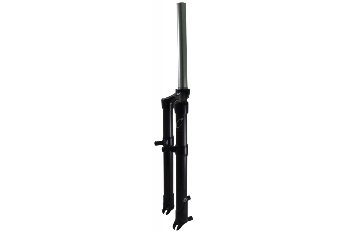 eXotic Rigid UD Carbon 26in MTB Bike Fork, 390mm, Post Mount PM Disc & V Brake