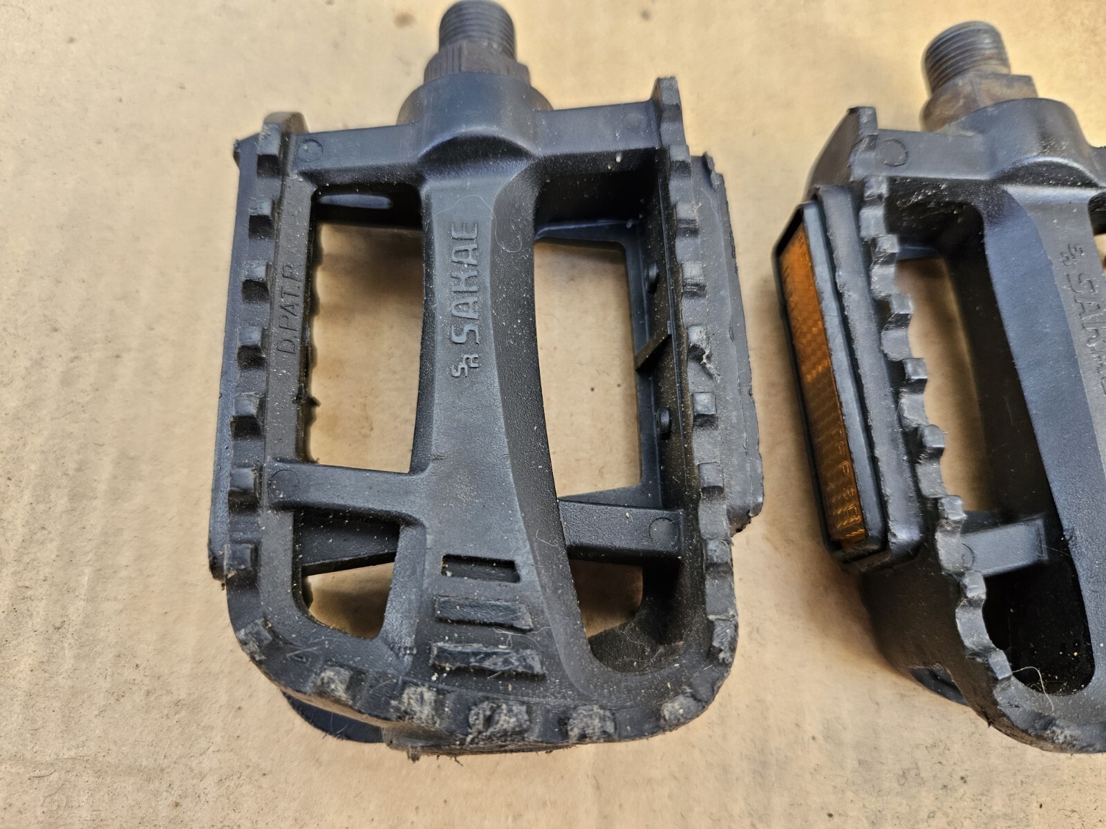 Vintage Sakae Ringo SR SP-530 Mountain Bike Platform Pedals 9/16″ Black Japan