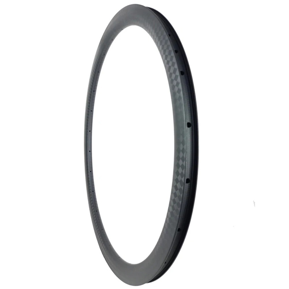 700C Road Bike Carbon Rim 25mm Wide Clincher Tubeless UD 3K 12K Matte Glossy