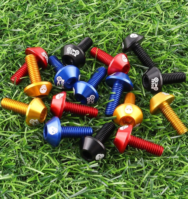 M6 Bike Brake Caliper Screw 7075 Aluminum Alloy V Brake Clamp Bolt MTB Road Fold