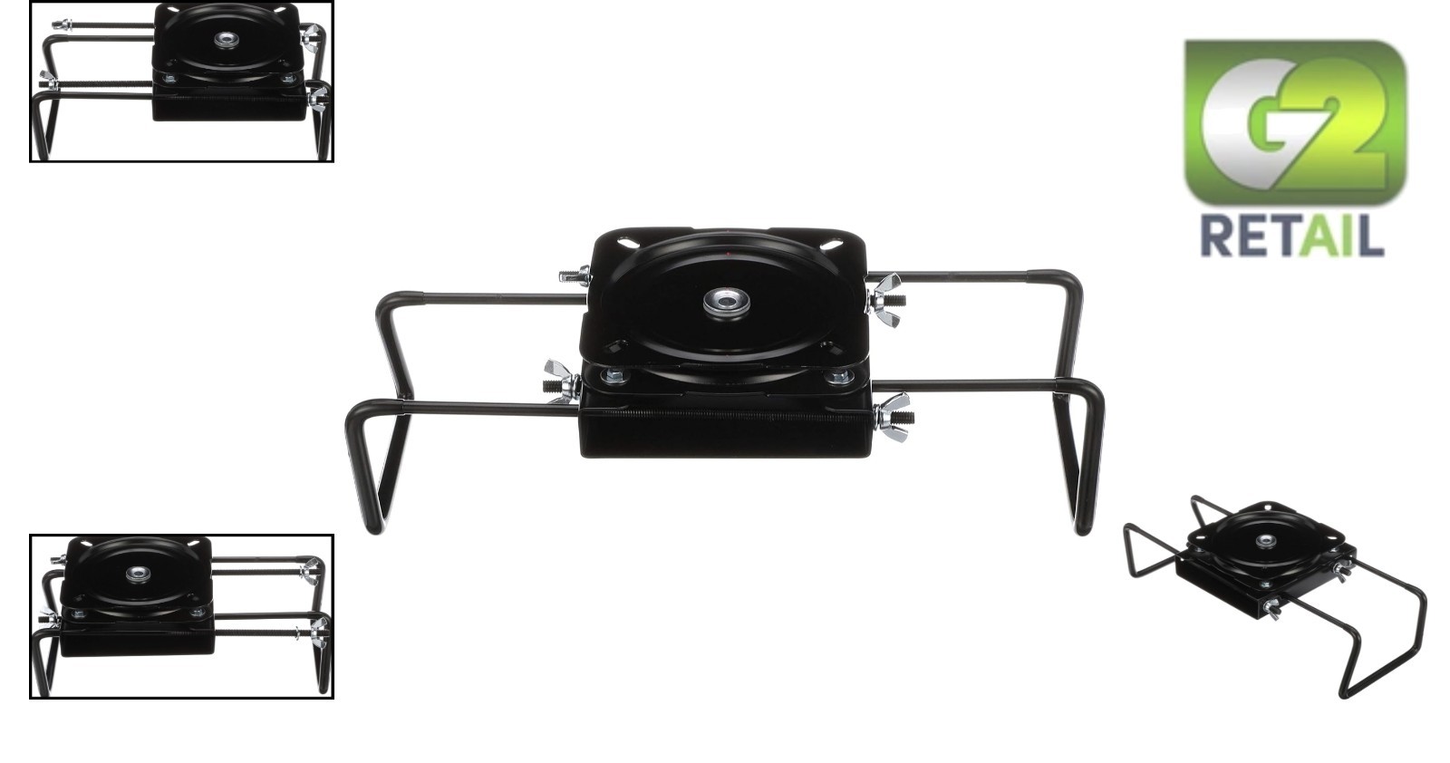 Durable Powder-Coated Steel Boat Seat Mount, Adjustable Height 7.5-18 inches