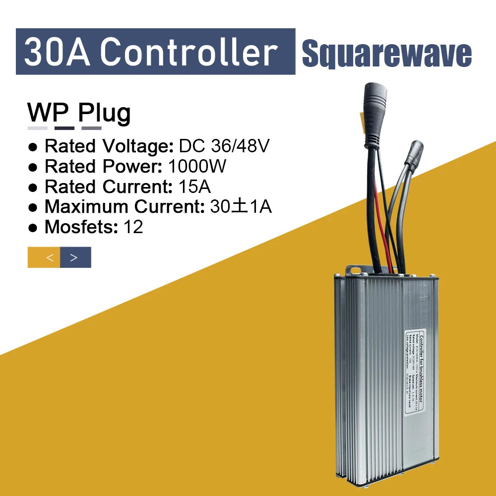 36V/48V 15A-30A Waterproof Electric Scooter Bicycle Squarewave Controller