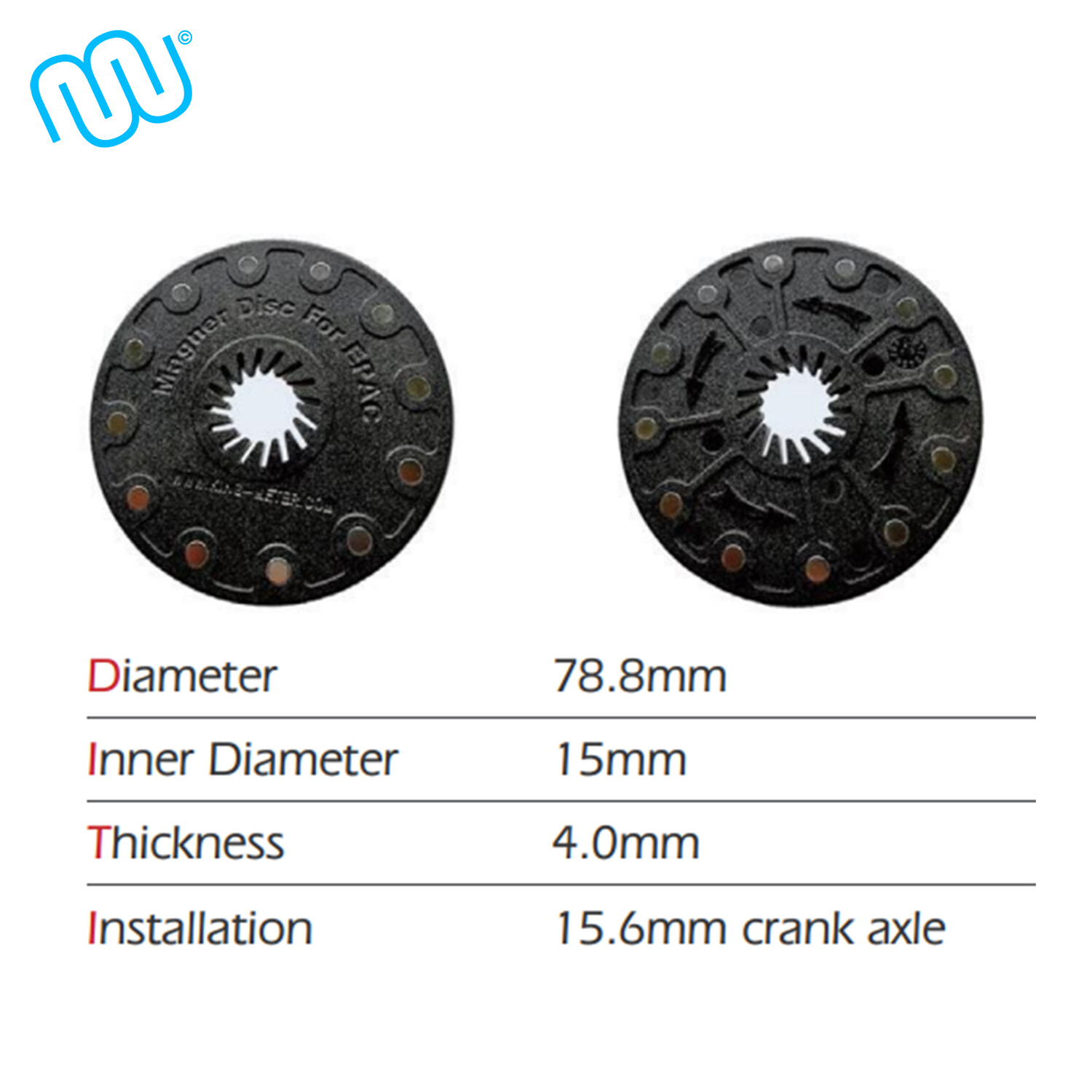 windmeile PAS D01 magnetic disc for KM-DH pedal sensor, 12 magnets for square