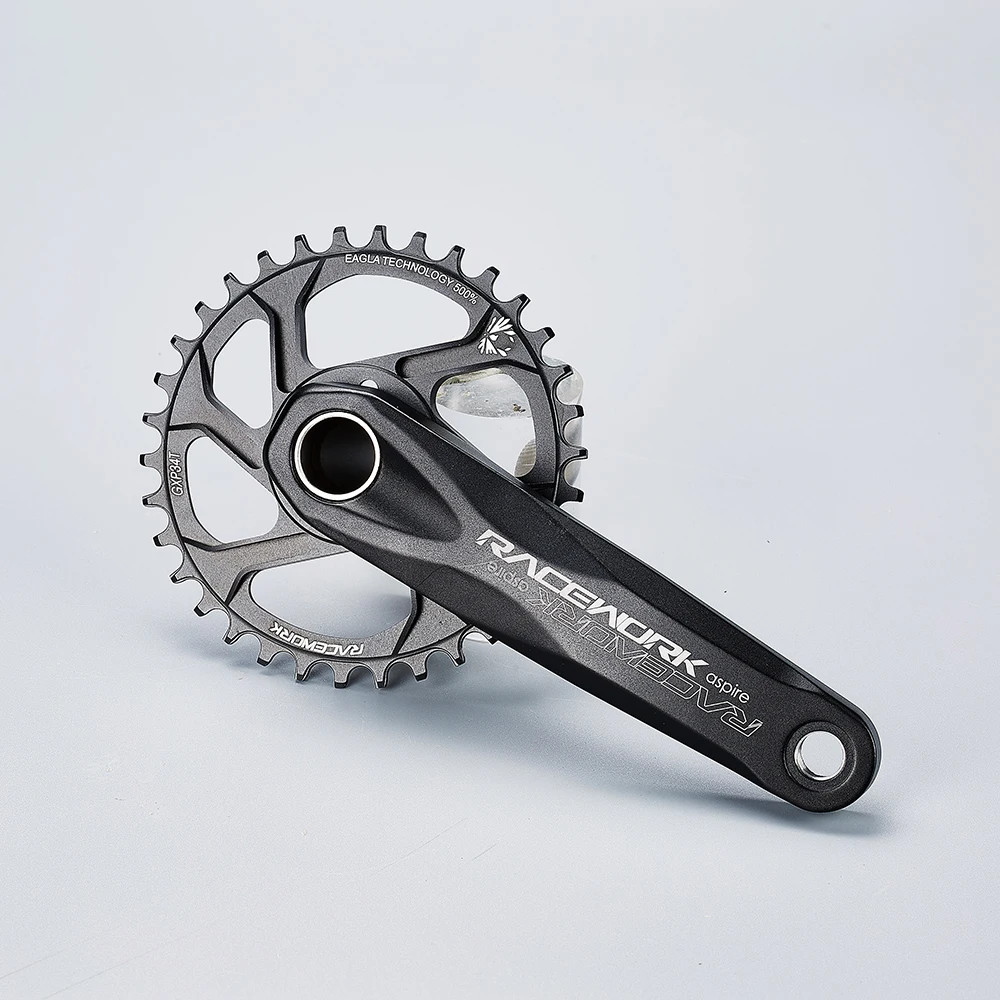 Mountain Bike Crankset 170/175mm Crank Narrow Wide Chainring 32-38T Crankset