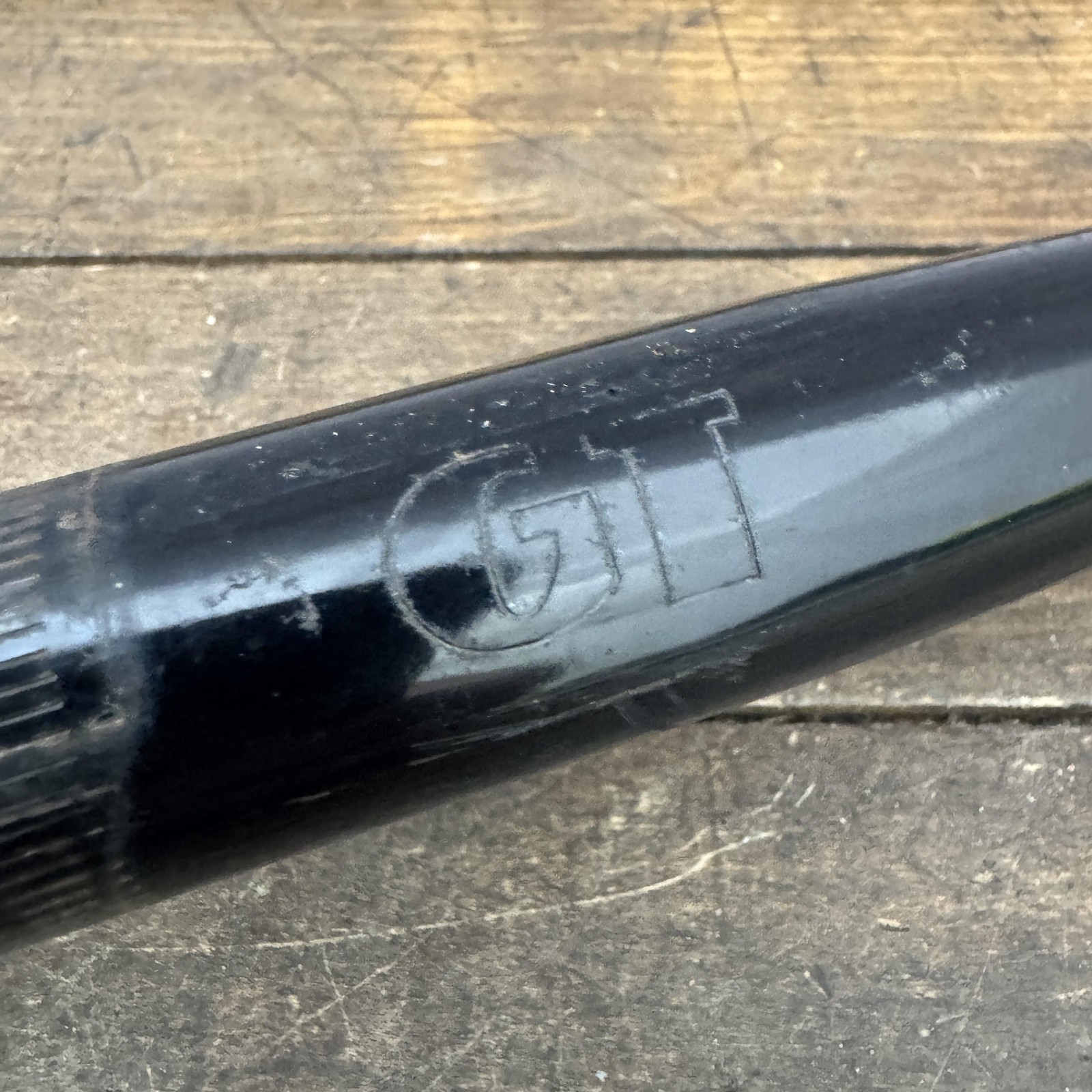 Vintage GT Chromoly 25.4mm Handlebar Avalanche Black Bike Bar 80s MTB Steel