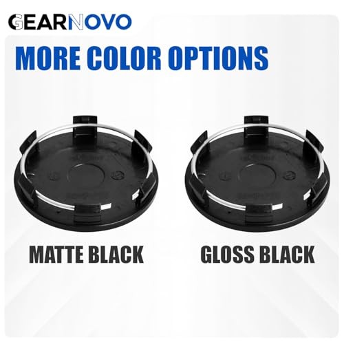2.7Inch 68MM Wheel Center Caps for BMW 3 Outer 69MM , Inner 65MM Matte Black