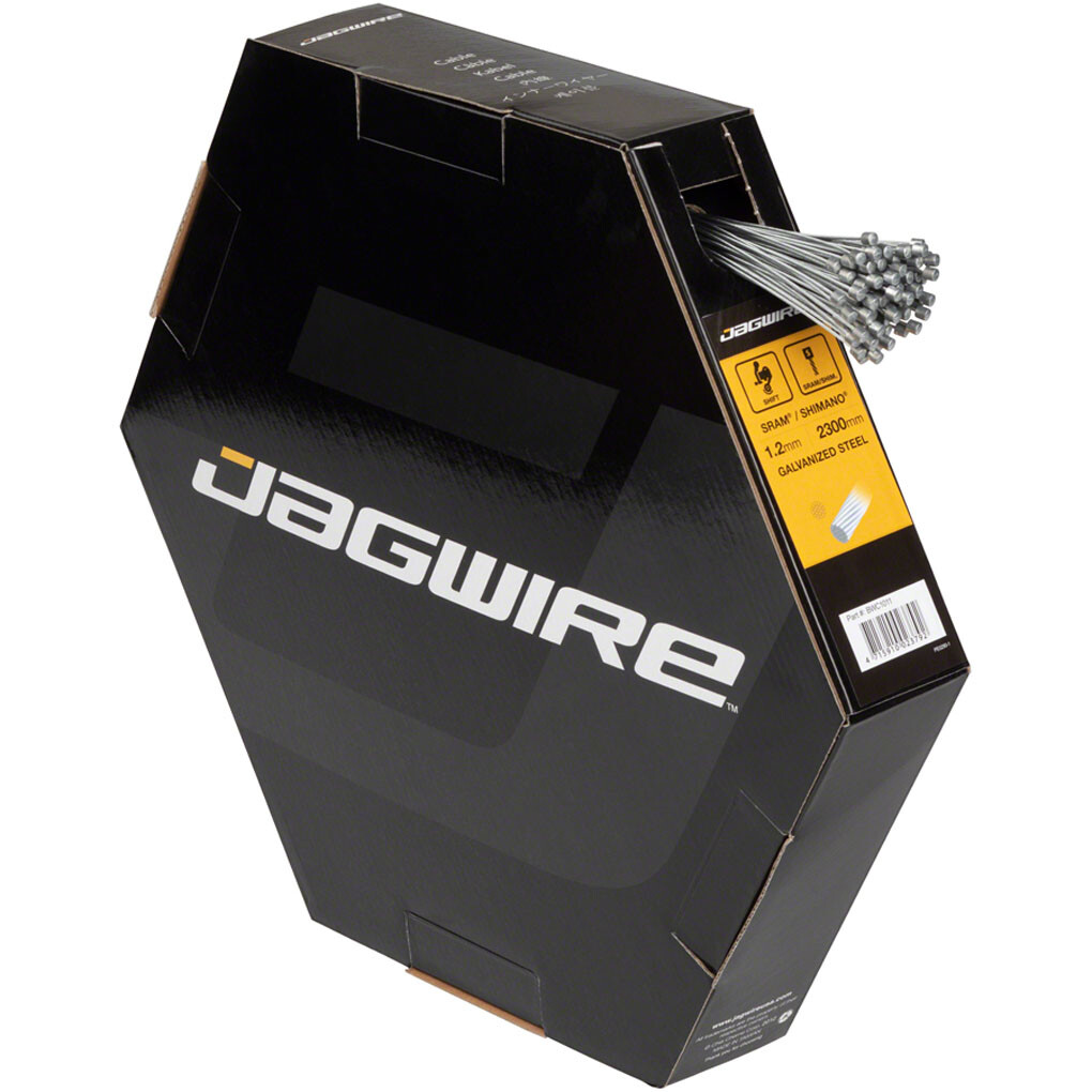 Jagwire Basics Shift Cable 1.2x2300mm, Galvanized Steel, SRAM/,Box of 100