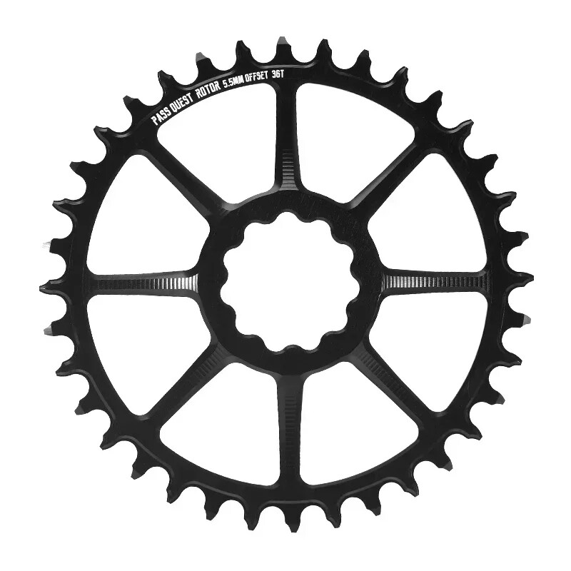 5.5mm Offset Round Bicycle Sprocket 28T-36T Road Bike Crankset Wide Chainrings
