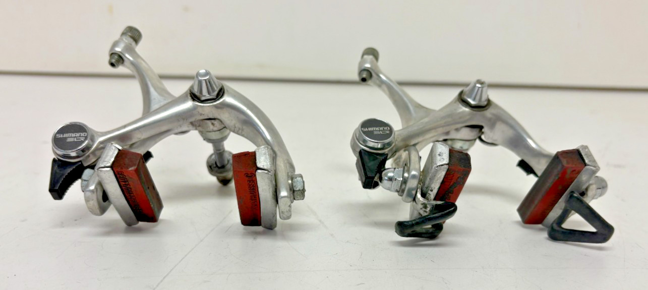 Vintage Shimano BR-L570 Silver Aluminum Side Pull Caliper Road Bike Brakes GREAT