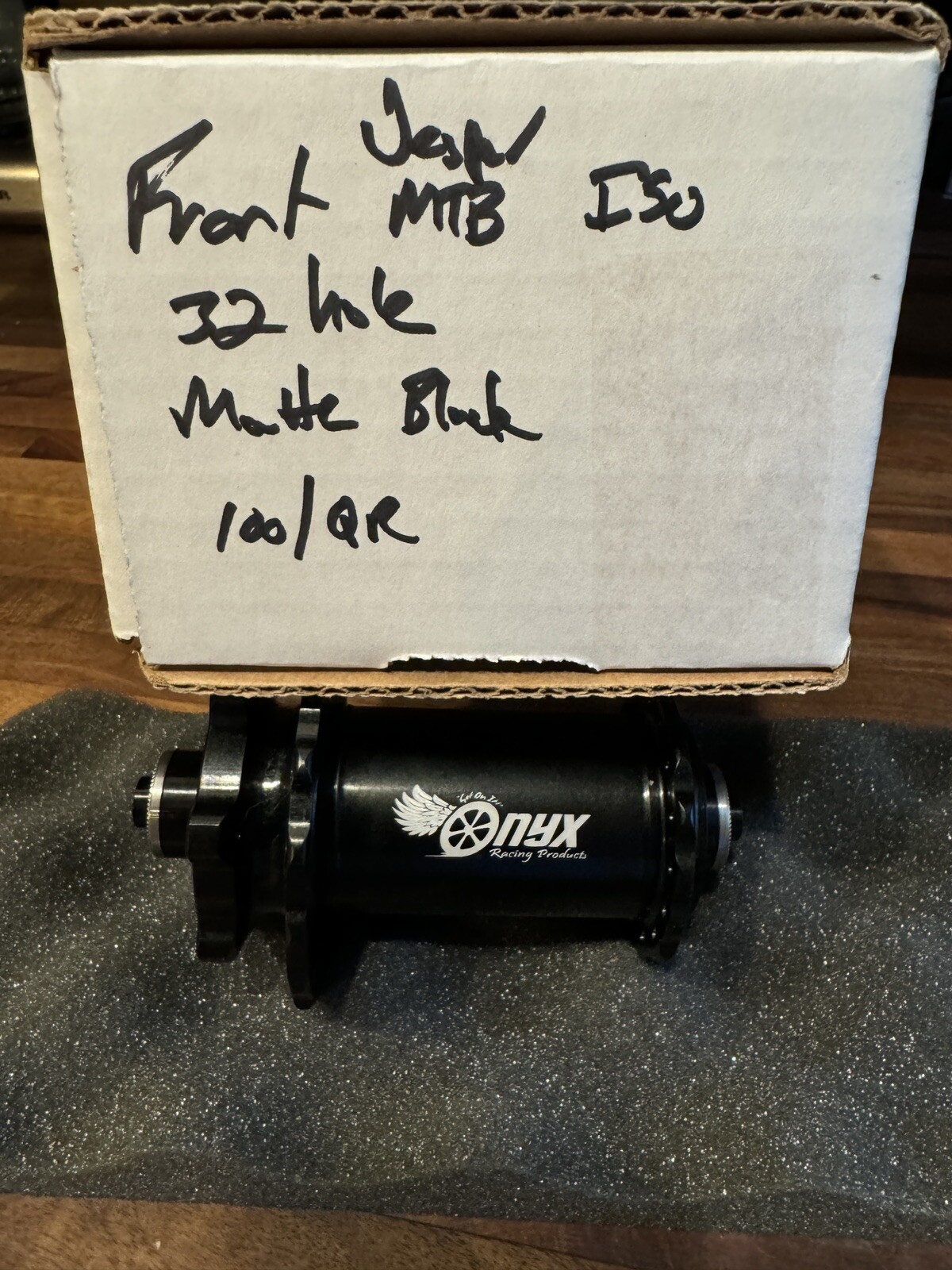 Onyx Vesper Front Hub