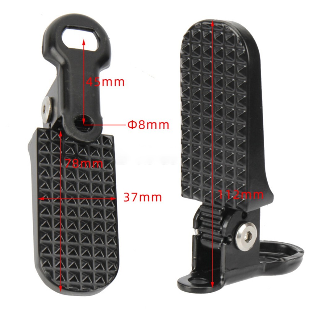 Mountain Bike Rear Pedal Footrest Aluminum Alloy Electric Bicycle Foot Peg