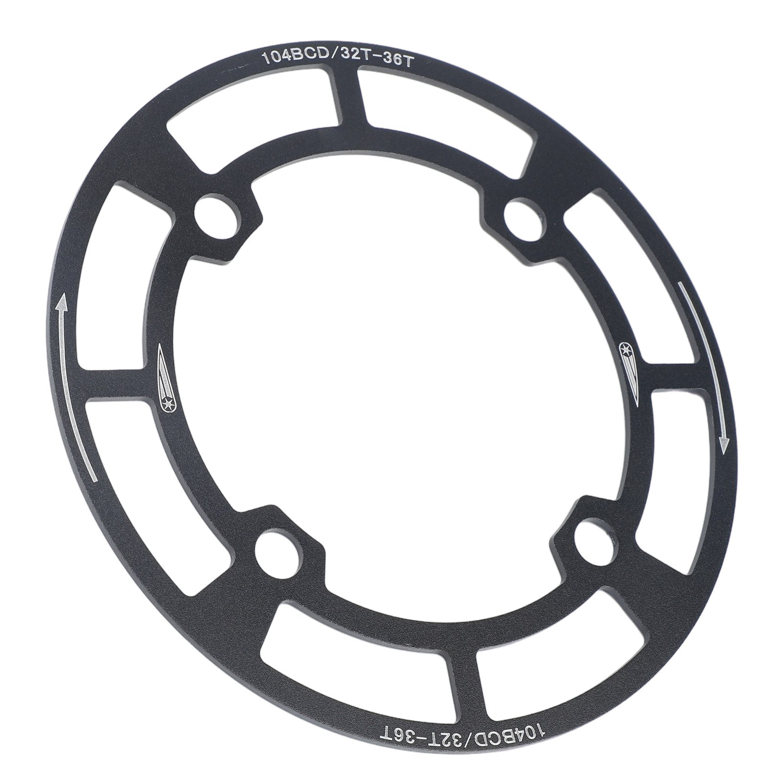 Lightweight Aluminum Chainring Protector 104BCD for Mountain Bike 158mm Size