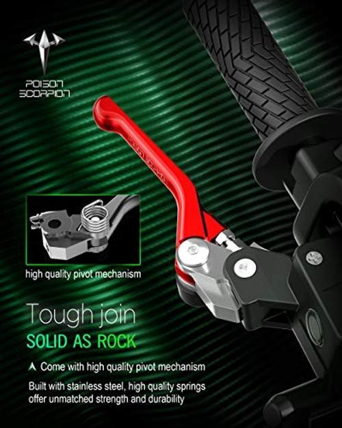 Dirt Bike Brake Clutch Levers Pivot Compatible CRF150F/CRF230F/CRF250F Red
