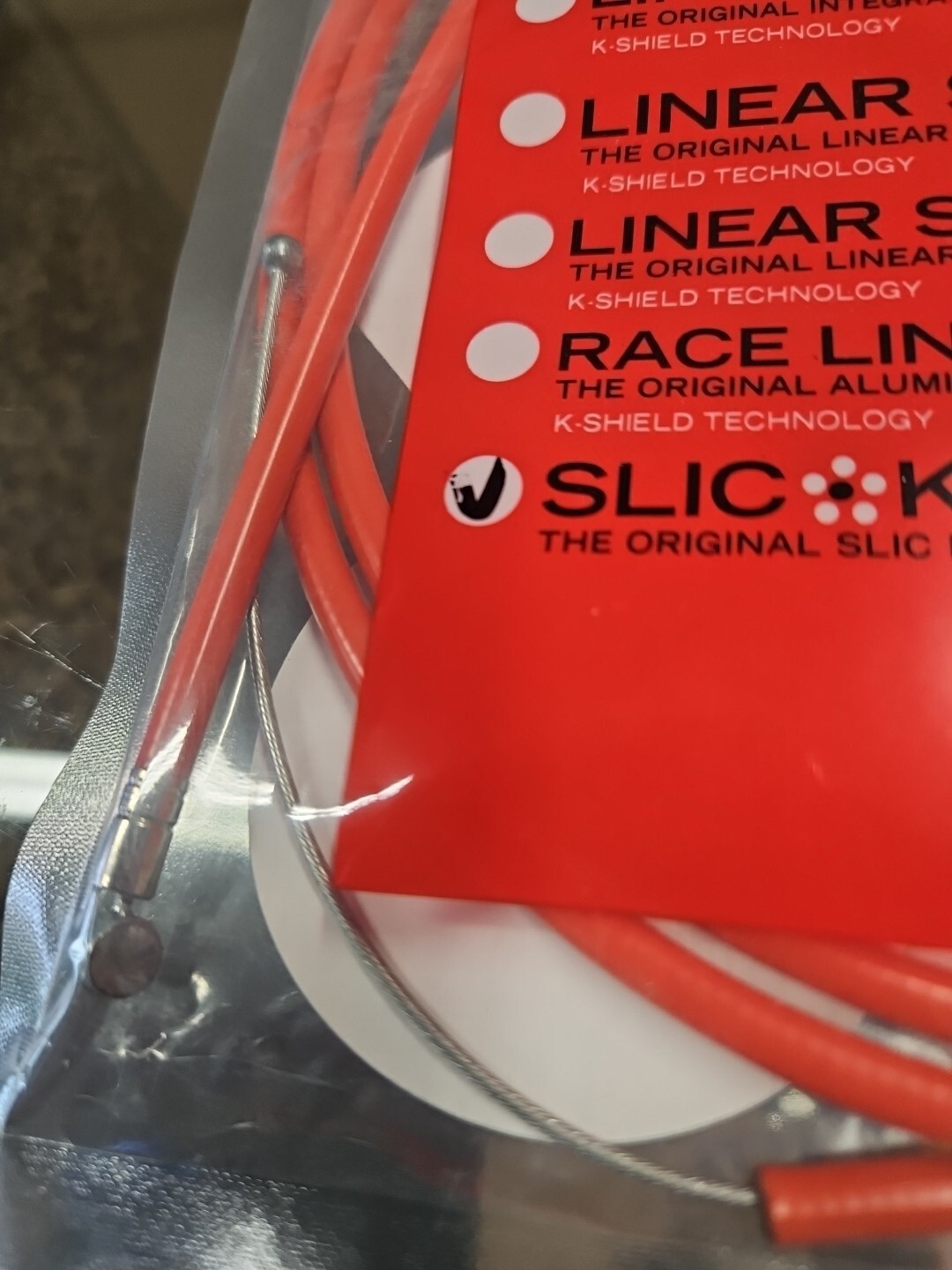 ODYSSEY RED BMX Bike Brake Cable REG. SLICK Fit SE GT DK DG HARO HUTCH REDLINE