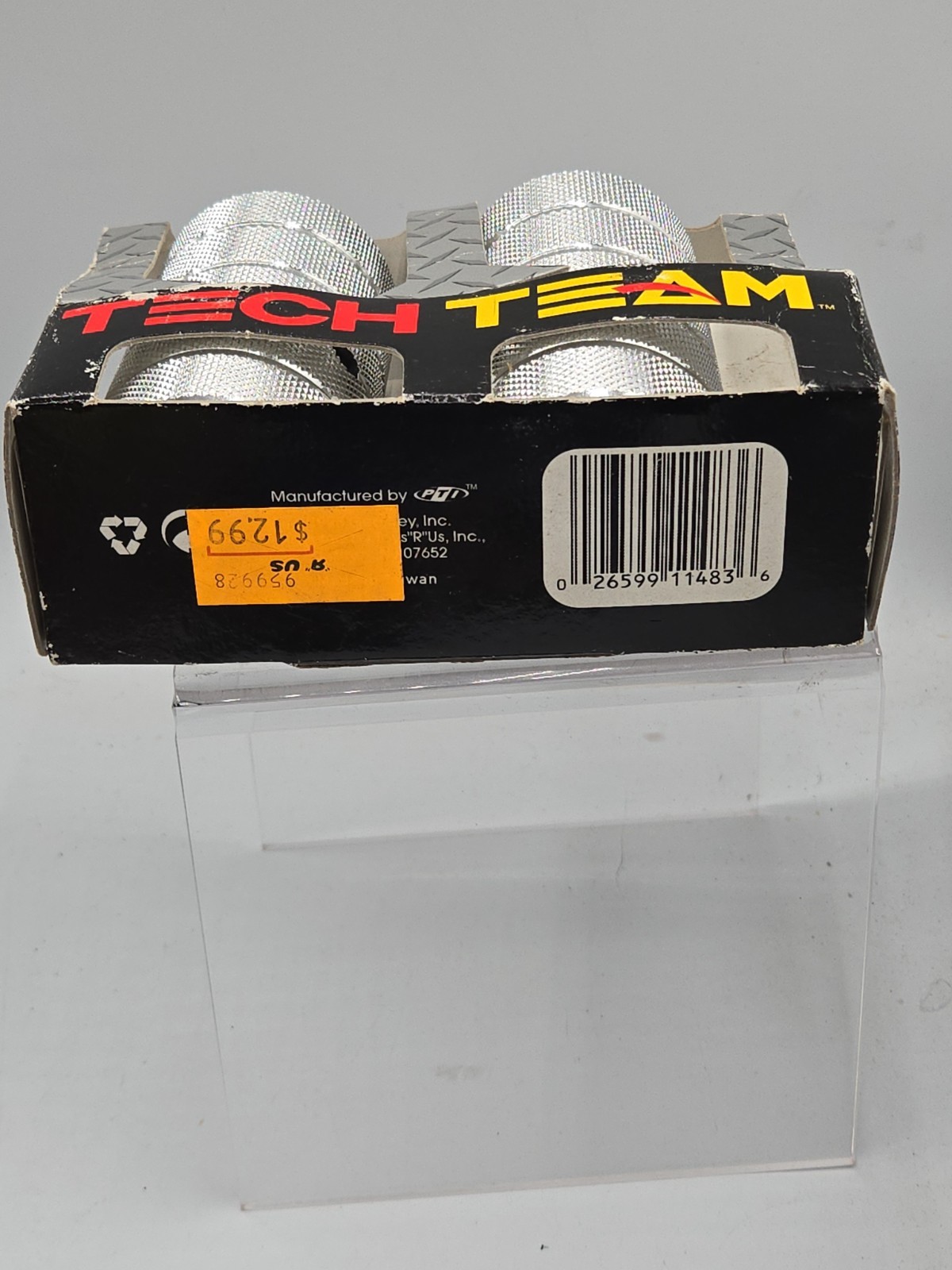 Tech Team Alloy Axle Pegs 50mm x 110mm Silver Bicycle Pegs Pair Vintage New NOS