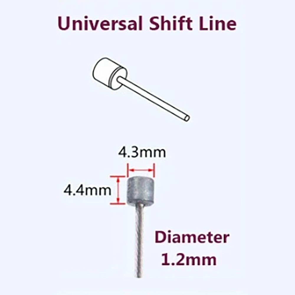 Bicycle Stainless Steel Gear Shifter Cables – 2100mm, 83in – 2 pairs (4 cables)