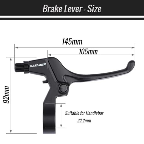 Universal Bicycle Brake Lever, Aluminum Alloy 4 Fingers Brake Levers 1 pair