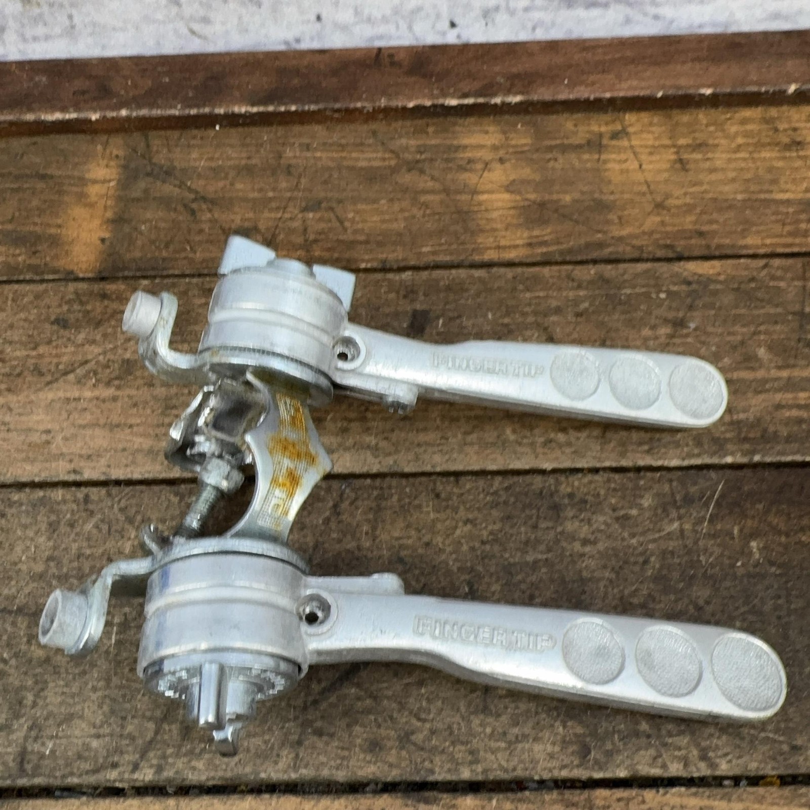Vintage Shimano Fingertip Shifter Set Down Tube Clamp On Friction Levers 333 70s