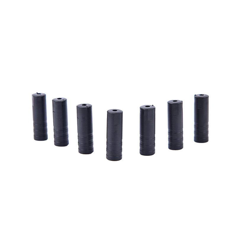 100Pc 4/5mm Bike Bicycle Plastic Speed Chaning Brake Cable Wire Tips Caps Crimp!